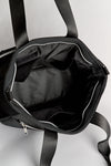 Aspen (Black) Neoprene Nappy Bag- With Zip Closure
