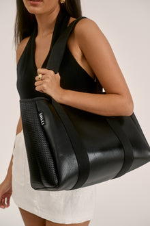  Frankie (Metallic Black) Neoprene Tote Bag