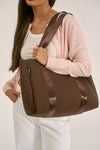 Valli (Chocolate) Neoprene Tote Bag