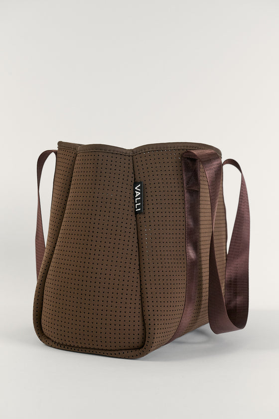 Valli (Chocolate) Neoprene Tote Bag
