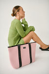 Shelly (Dusty Pink) Neoprene Tote Bag- With Zip Closure
