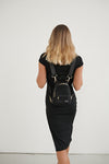 Riley (Black) Mini Neoprene Backpack