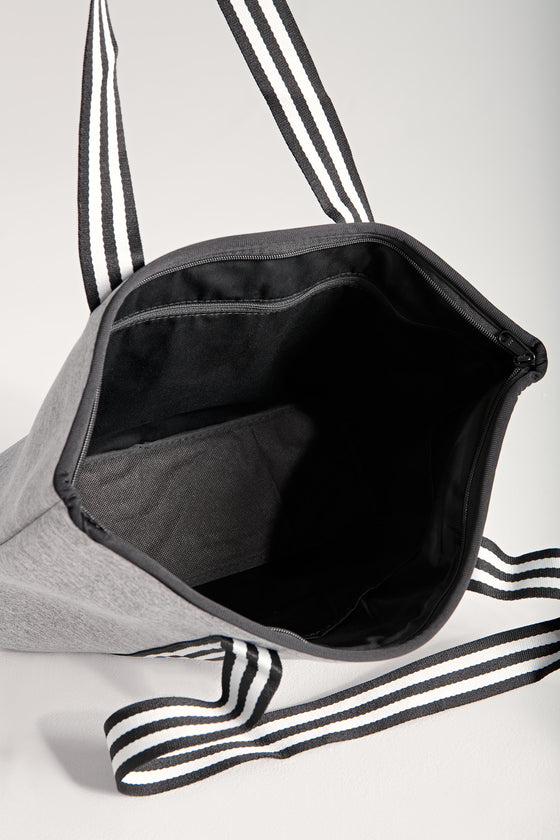 Manhattan (Marle Grey) Neoprene Tote Bag- With Zip Closure