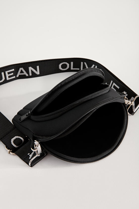 Romy (Black) Neoprene Crossbody