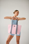Manhattan (Pink) Neoprene Tote Bag- With Zip Closure