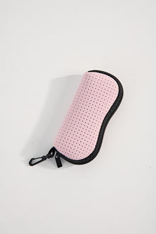  Pink Neoprene Sunglasses Case- With Zip