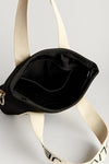 Cove (Black) Neoprene Crossbody Bag- With Zip Closure
